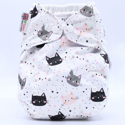 Te2 washable diaper (All in Two) bamboo – CATS