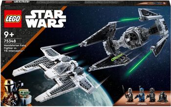 LEGO 75348 - Le chasseur Fang Mandalorien contre le TIE Interceptor™ Star Wars 1