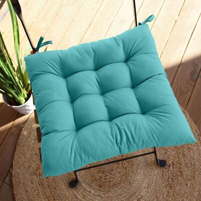 Cojín acolchado para silla, exterior, cuadrado, 38 x 38 cm, Colección COSTA