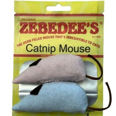 Die Original Zebedee's Catnip Mouse 2er-Pack