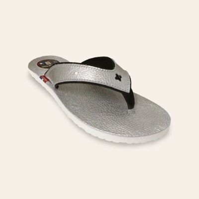 Flip Flop / Flip Flop Leder PIANA Silber