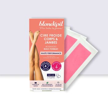 CIRE FROIDE HAUTE PERFORMANCE - Corps - 80% Naturel (40 bandes) - BLONDÉPIL 3