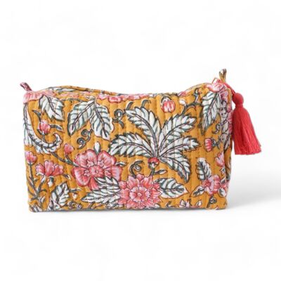 Printed cotton toiletry bag N°8