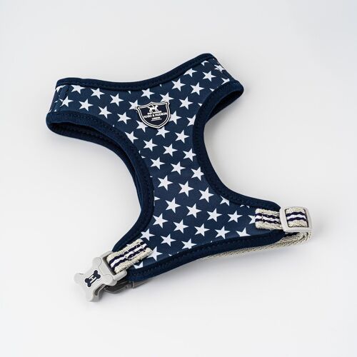 Fabric Dog Harness - Navy Star