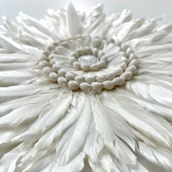 Nomad - Jujuhat blanc Plumes et Coquillages 30cm 3