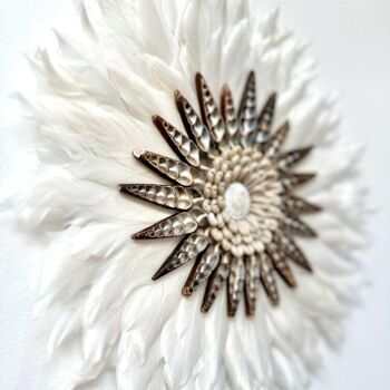 Tribah - Jujuhat Plumes blanches et Coquillages pointus 30cm 3