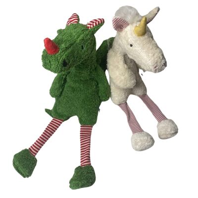 Organic cuddly toy dragon "Tattie"