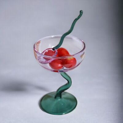 Candy Color Dessert Glass Cup