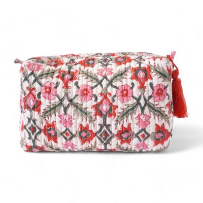 Printed cotton toiletry bag N°16