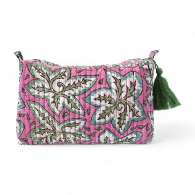 Printed cotton toiletry bag N°17