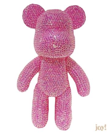 Kit complet peinture diamant 5d - Ourson Crystal Rose Fluo 2