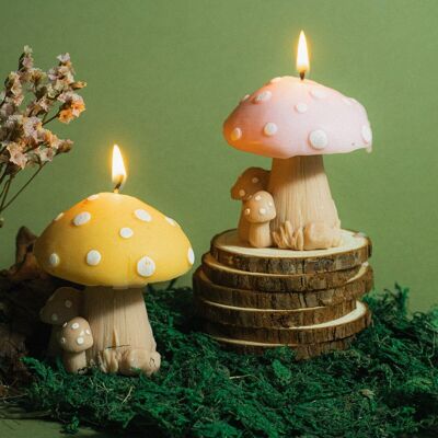 Mushroom Family Candle