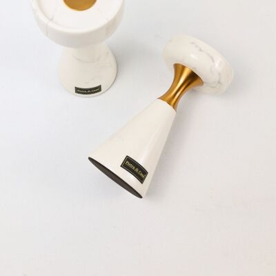 HOUINAKOLU Candle Holder - White|  New| Handcrafted