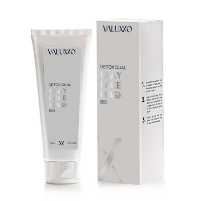 Maschera viso Detox Dual Clay Bio