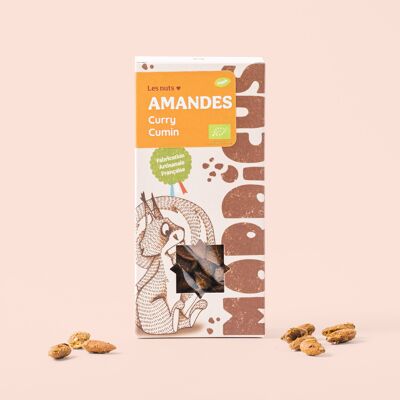 Almendras de aperitivo a la plancha - Curry & Comino