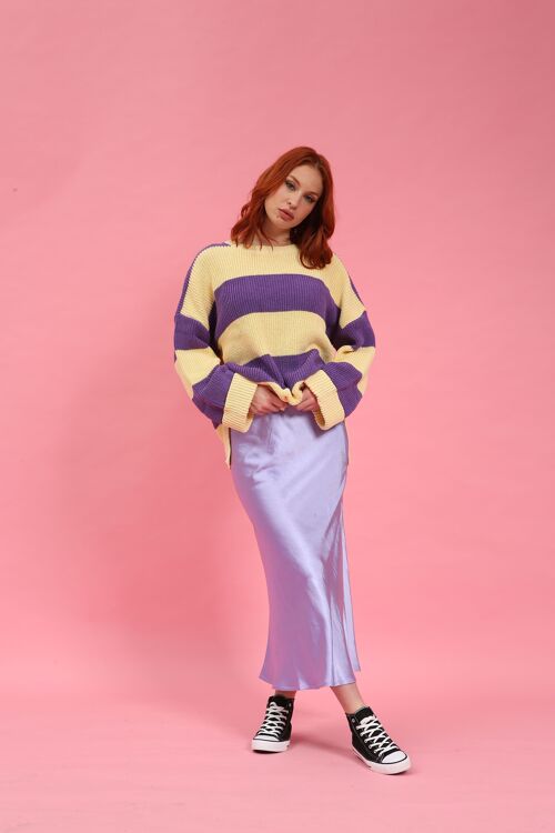 Bestselling Luxe Lilac Satin Skirt