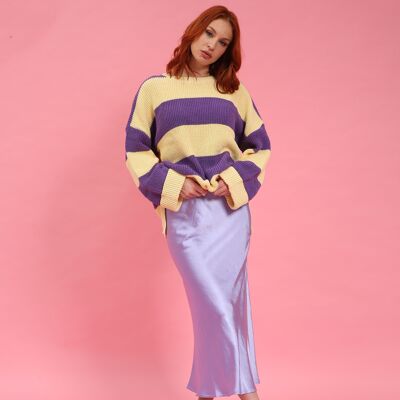 Bestselling Luxe Lilac Satin Skirt