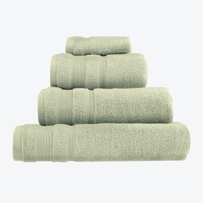 Serviettes de luxe en coton égyptien zéro torsion - Vert sauge