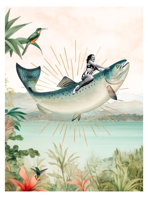 Poster Salmon ride