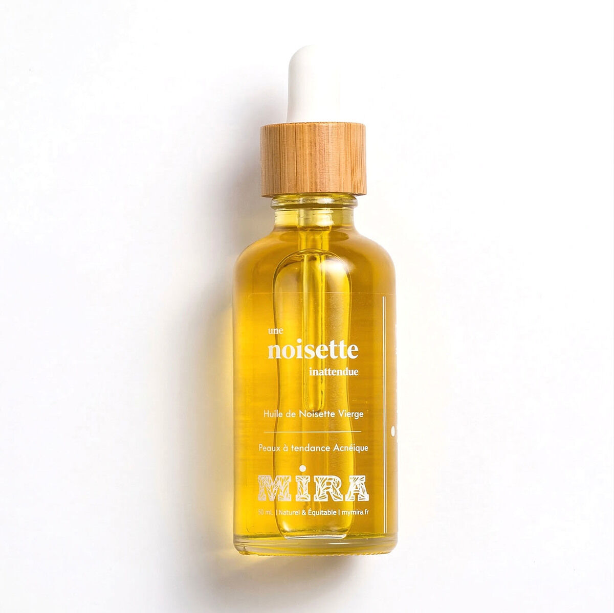 Pure hazelnut oil - Made in France - Natural care for atopic, acne-prone or oily skin, with delicious smell - 50ml