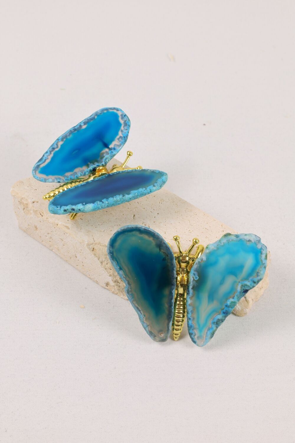 Piccola decorazione a farfalla | Manopola | Tirare | Blu