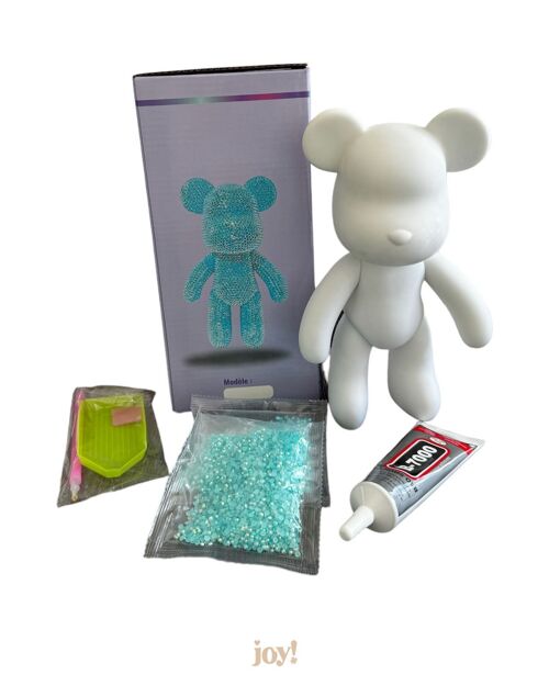 Kit complet peinture diamant 5d - Ourson Crystal Bleu