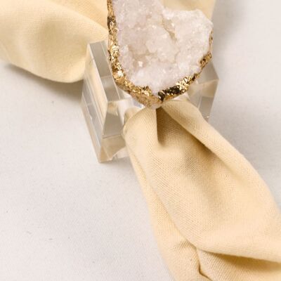 LOA Napkin Ring |White| Set of 4 |Minimal