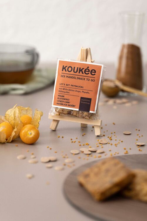 KOUKÉE - der Mandelsnack To Go - 10er Box LET'S GET PHYS(AL)ICAL