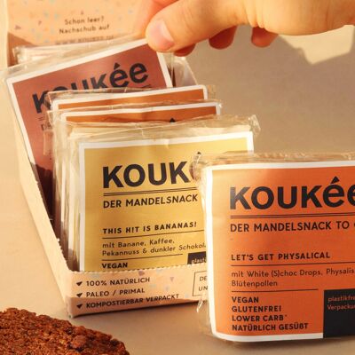 KOUKÉE - le snack aux amandes à emporter - paquet d'échantillons (10x35g)