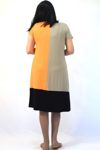 Robe Midi Grandes Tailles Tricolore ANIKO, L à 6XL 15