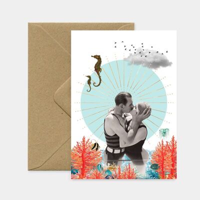 Greeting card "Underwater Love"