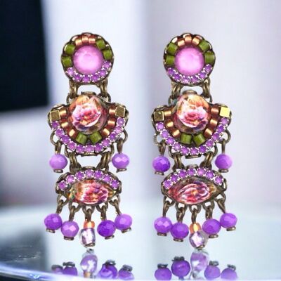 TROPICAL crystal earrings