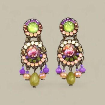 Boucles d'oreilles TROPICALES en cristal 4