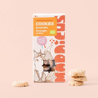 Galletas ECOLÓGICAS - Naranjas y almendras confitadas