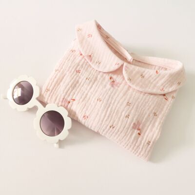 BLUSA A FIORI ROSA