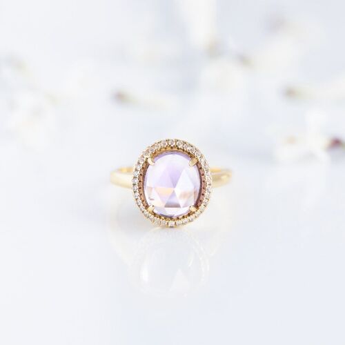 Juliet Amethyst Ring in 14K Gold