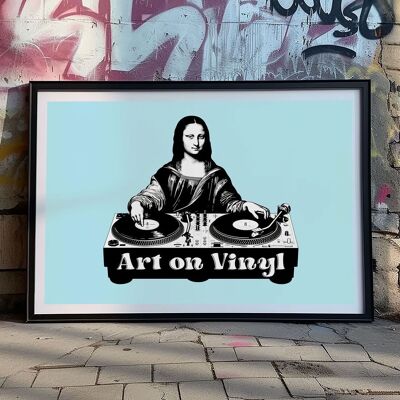 Arte en Vinilo Cartel Monalisa