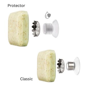 Porte-savon avec aimant, porte-savon magnétique pour "White Label" | Édition Classique ou Protecteur | 108x 3