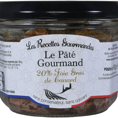 Verrine Pâté Gourmand 20 % Foie Gras 180 g