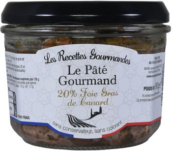 Verrine Pâté Gourmand 20% Foie Gras 180g