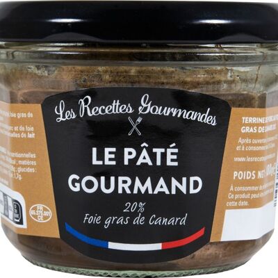 Verrine Paté Gourmand 20% Foie Gras 180g