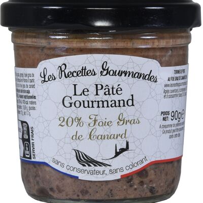 Verrine Pâté Gourmand 20% Foie Gras 90g
