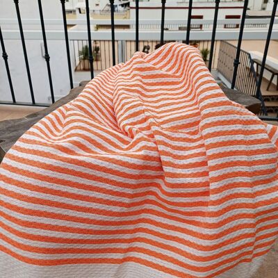 Fouta Toalla de Playa Atlantico Naranja