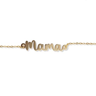 Bracelet en argent cerf-volant en papier plaqué or 19,5cm - Mama font