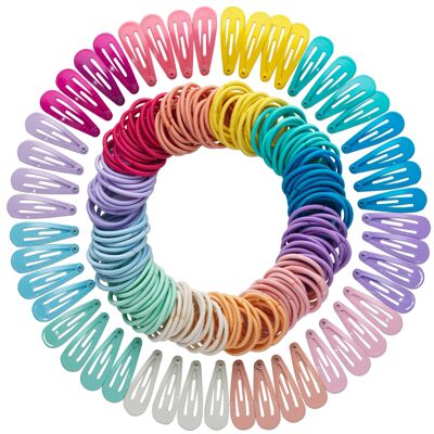 200 children's hair clips + hair ties small box