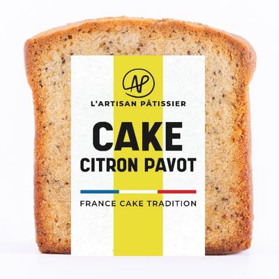 Tranche Cake Citron pavot - Artisan Pâtissier