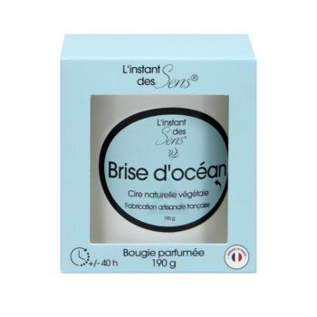 BOUGIE PARFUMEE FRAGRANCE BRISE D OCEAN - 190G - VERRE BLANC 2