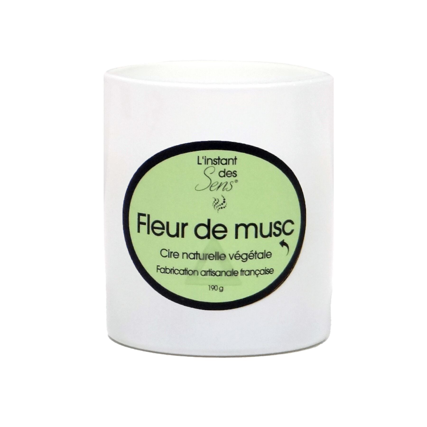 Bougie Cire de Soja 100% Naturelle – Fleur de Musc – 190g