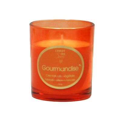 SCENTED CANDLE FRAGRANCE GOURMANDISE - 190G - ORANGE TINTED GLASS