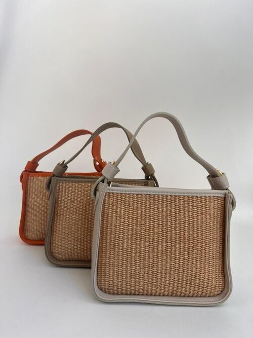Bag 'Anke' | Leather & Raffia | Several colors